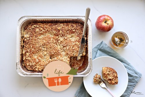 9x13 Life: The Apple Crumb Cake for Pesach (Feel Good Ingredients!) - Between Carpools