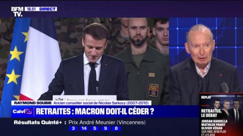 Raymond Soubie sur la réforme des retraites: "Si Emmanuel Macron ne tient pas bon, il est quasi-mort sur le plan politique"