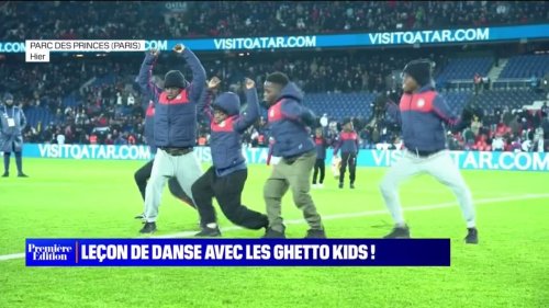 La leçon de danse des "Ghetto Kids", des orphelins ougandais, à la mi-temps de PSG-Reims