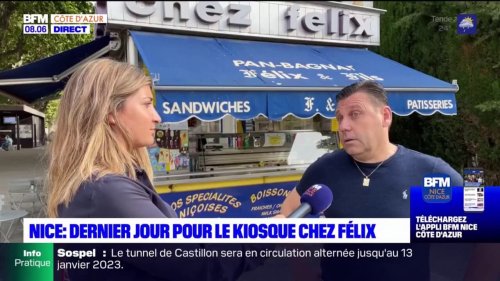 Nice: dernier jour pour le kiosque "Chez Félix"