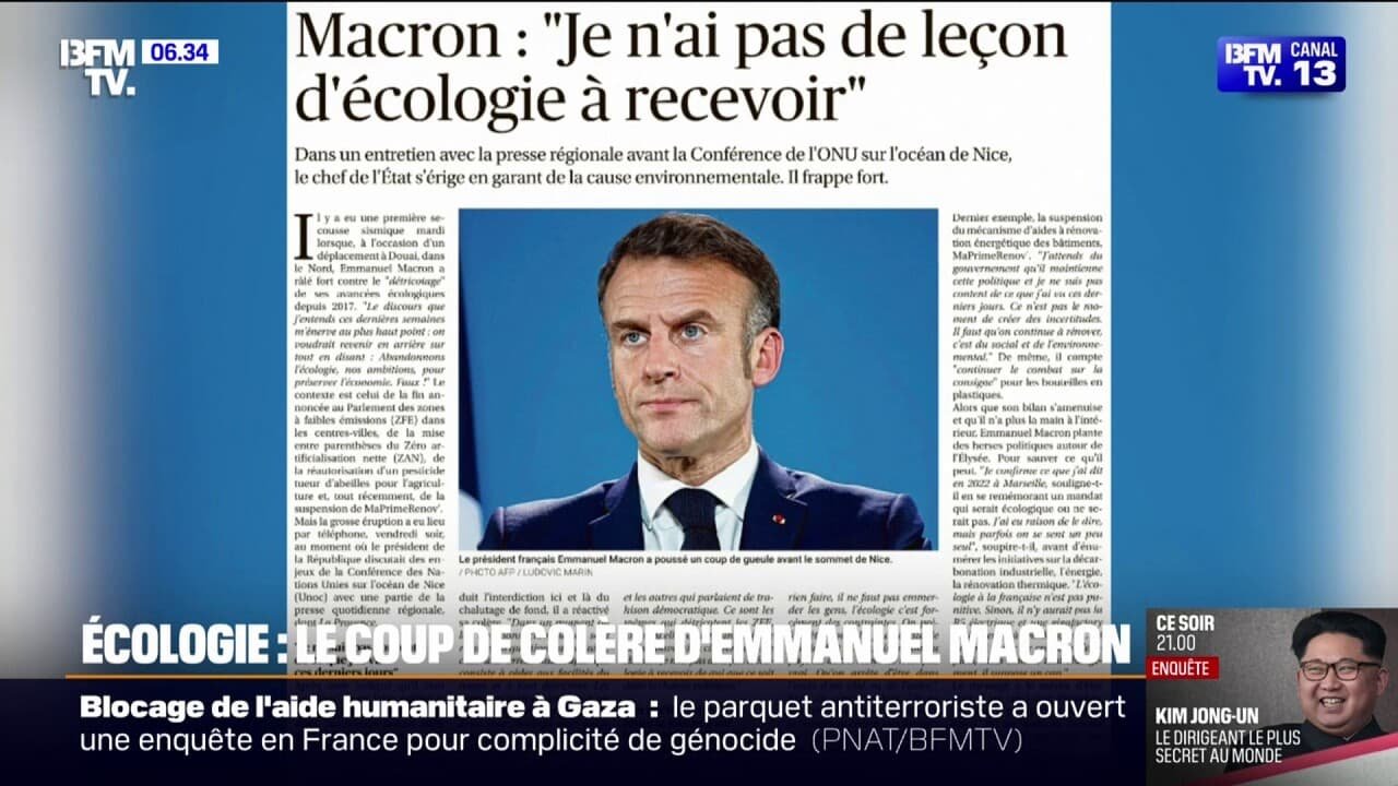 ZFE, MaPrimeRénov’… Emmanuel Macron dénonce le « détricotage » de plusieurs mesures écologiques