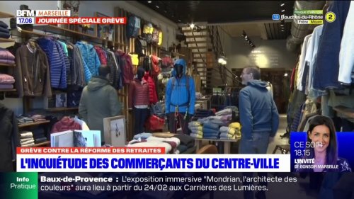 Grève du 31 janvier: les commerçants du centre-ville de Marseille inquiets