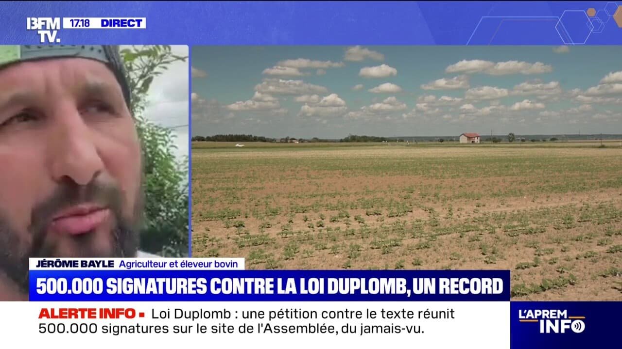 Loi Duplomb: « C’est un pas de plus pour l’agriculture et une sortie de certaines contraintes », estime Jérôme Bayle, agriculteur