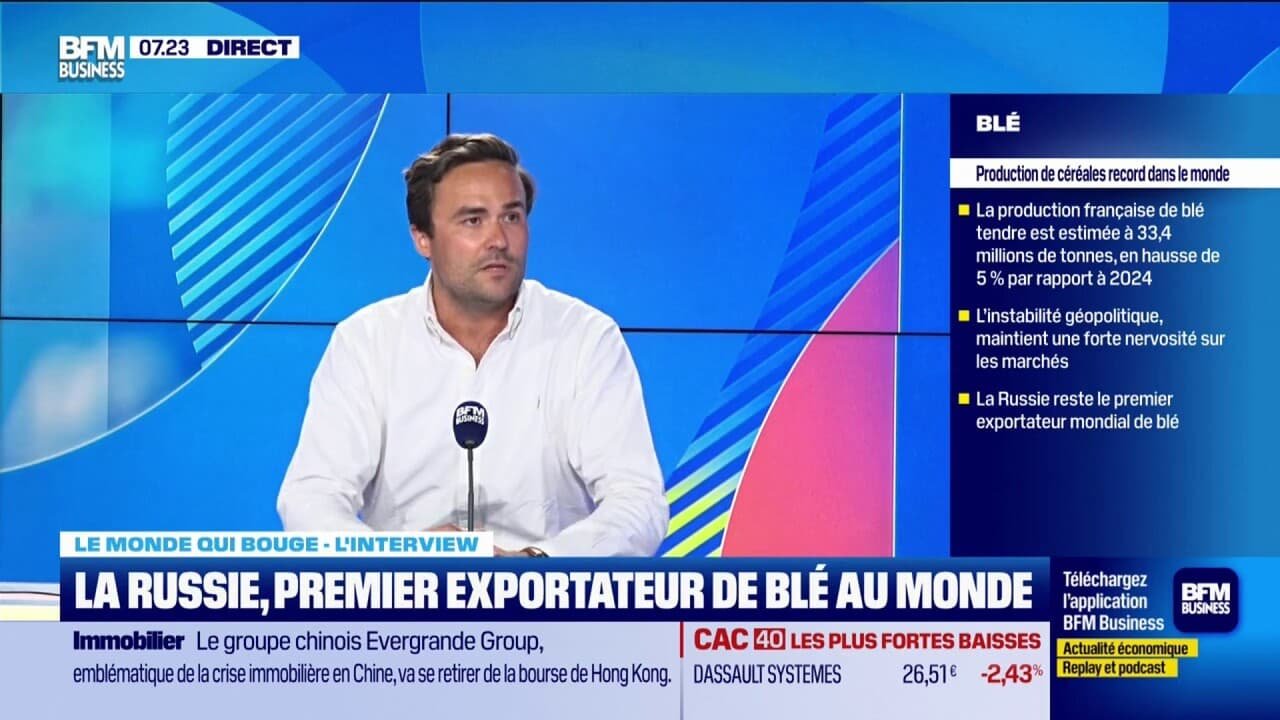 Agriculture: « Le blé est une arme géopolitique majeure », assure Arthur Portier, consultant chez Argus Media