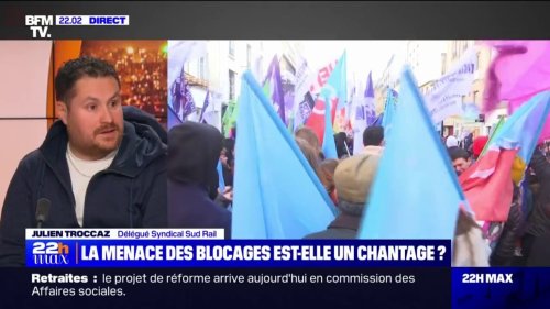 Julien Troccaz (SUD-Rail): "Il y aura plus de manifestations dans le pays ce mardi que la semaine dernière"