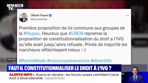 Faut-il constitutionnaliser le droit à l'avortement en France?