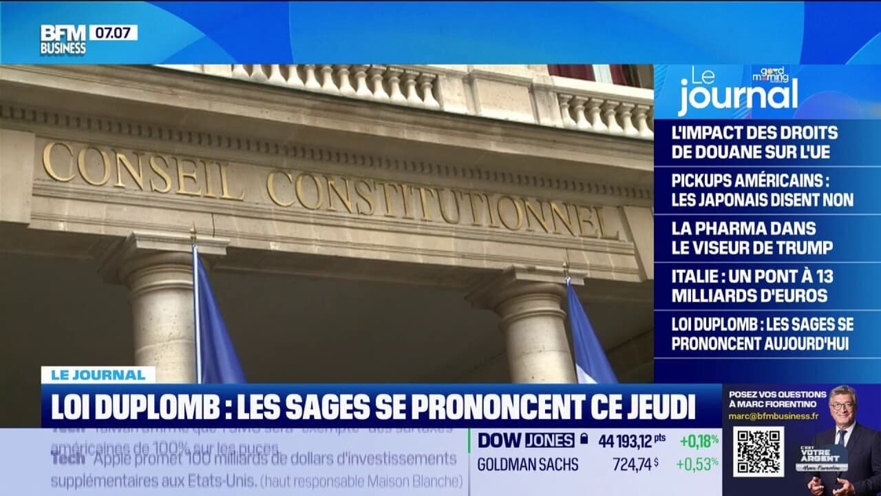 Loi Duplomb: le Conseil constitutionnel doit se prononcer ce jeudi