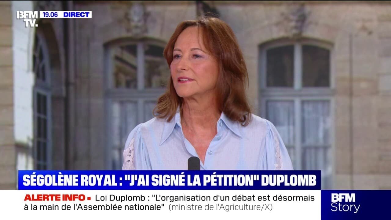 Loi Duplomb: « Ils sont en train de détruire la petite agriculture », lance Ségolène Royal