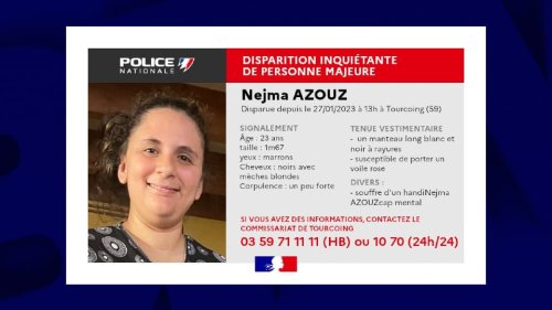 Nord: disparition inquiétante d'une jeune femme de 23 ans à Tourcoing