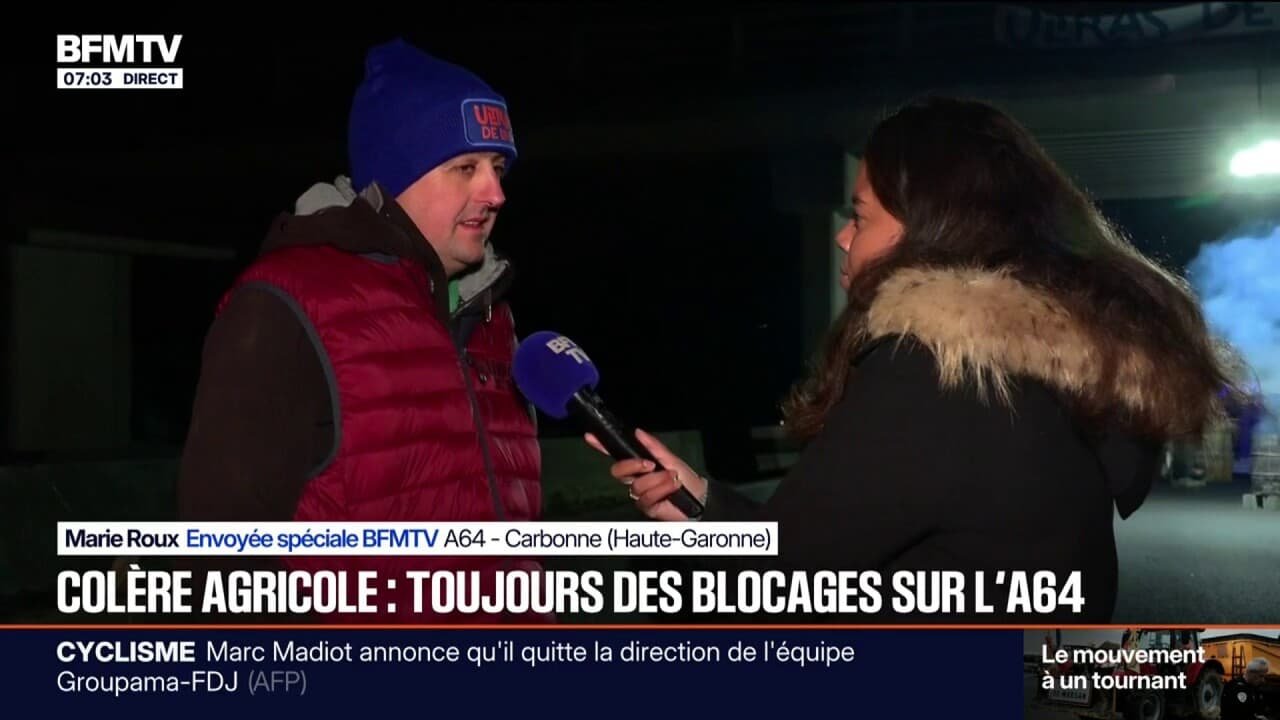 « On n’a pas été entendu »: sur l’A64 à Cabonne, les agriculteurs restent mobilisés