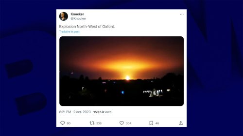 Royaume-Uni: une impressionnante colonne de feu observée dans le ciel près d'Oxford
