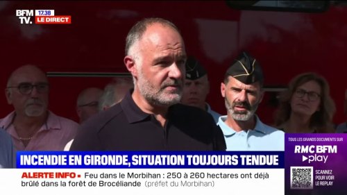 Incendies en Gironde: "Deux Canadair grecs et deux Canadair italiens" ont été mis à disposition pour éteindre les feux, annoncent les pompiers