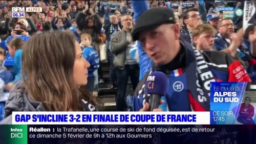 "On est déçus": les supporters des Rapaces de Gap abattus, mais fiers de leur équipe après la défaite en finale de la Coupe de France