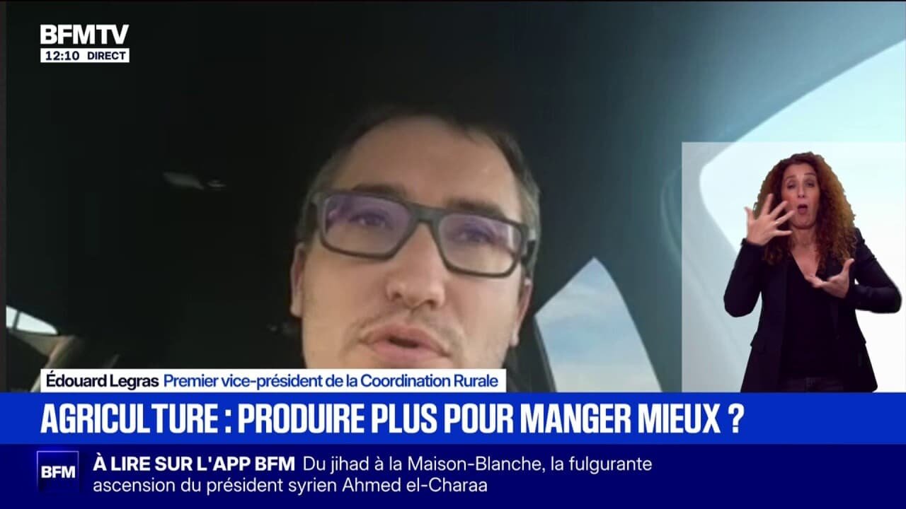 Conférence sur la souveraineté alimentaire : « Nous n’assisterons pas à cette réunion à Rungis », affirme Édouard Legras, premier vice-président de la coordination rurale