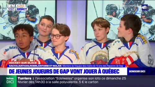 Hockey sur glace: des membres de l'équipe des moins de 13 ans des Rapaces de Gap vont participer à un tournoi au Québec