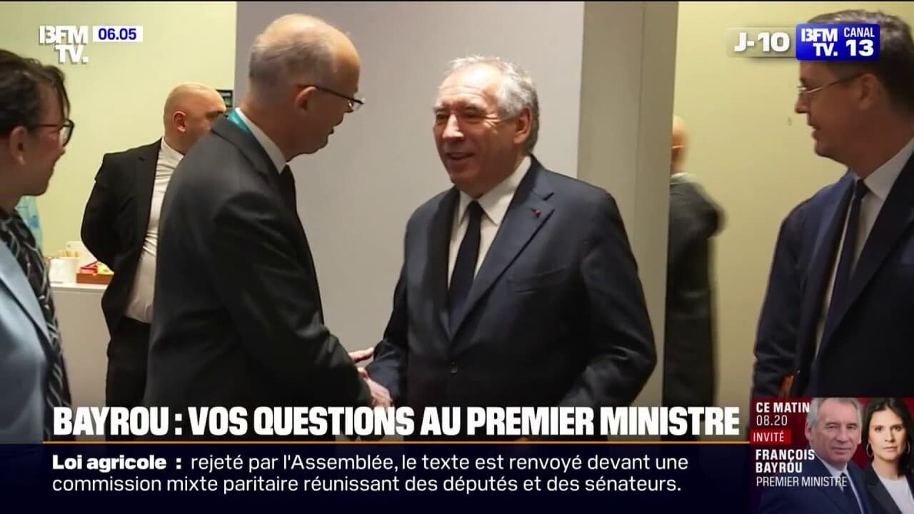 Taxis, agriculteurs…Les questions des Français au Premier ministre, François Bayrou, invité exceptionnel de BFMTV