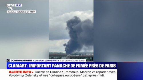 Hauts-de-Seine: un important panache de fumée visible à Paris après des explosions entendues à Clamart