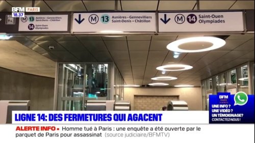Paris: de nouvelles fermetures annoncées sur la ligne 14 du métro, les usagers agacés