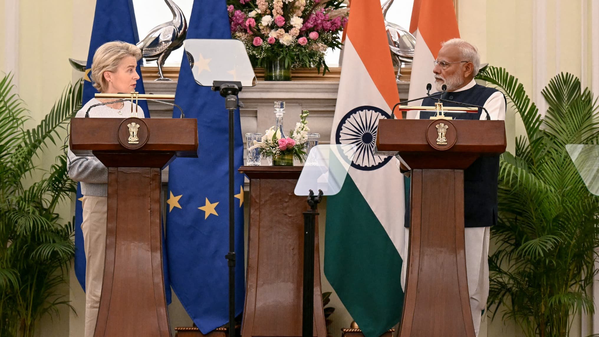 « Les pourparlers progressent bien »: face aux droits de douane de Trump, l’UE et l’Inde se tournent l’une vers l’autre pour conclure un accord commercial