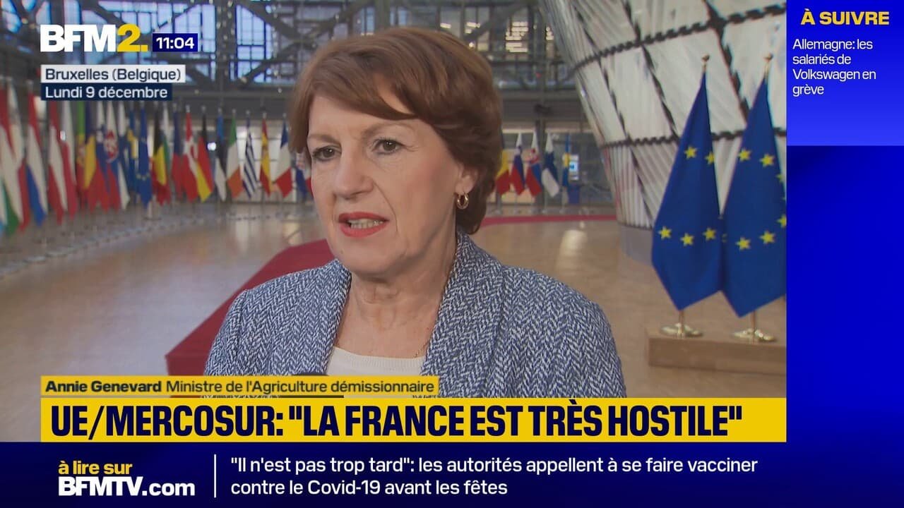 Accord signé UE-Mercosur: la ministre de l’Agriculture rappelle « l’hostilité » de la France