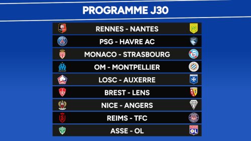 Ligue 1 : Le programme TV de la 30e journée avec ASSE-OL