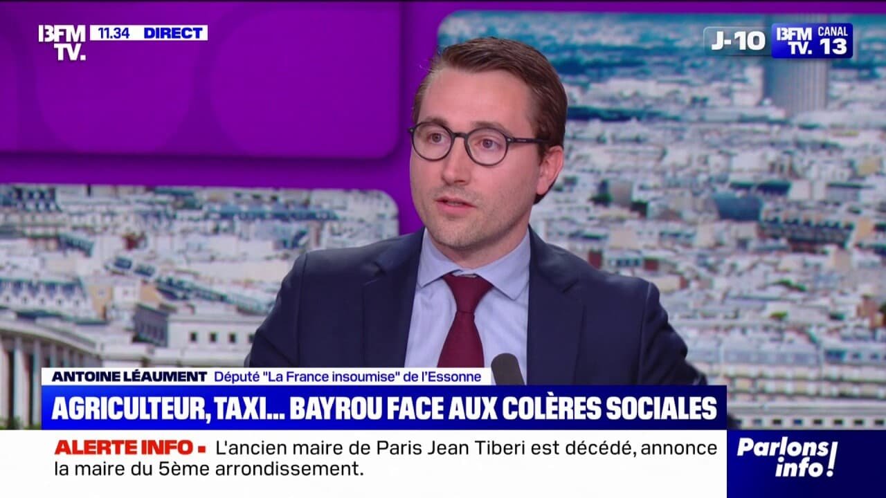 Colère des agriculteurs: « Le problème, c’est qu’on autorise à entrer des produits qui utilisent des pesticides interdits en France », réagit Antoine Léaument (LFI)