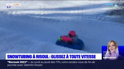 Hautes-Alpes: la station de Risoul propose du snowtubing