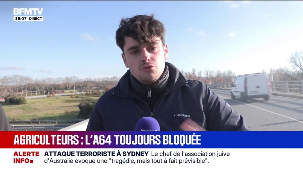 Les agriculteurs qui bloquent l’A64 se disent « prêt à discuter » avec Annie Genevard, ministre de l’Agriculture