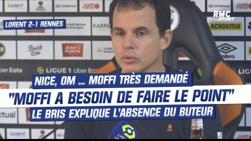 Lorient 2-1 Rennes : "Pas de problème psychologique", coach Le Bris fait le point sur Moffi