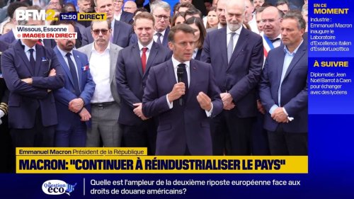 "L'Europe a encore son mot à dire sur l'industrie", déclare Emmanuel Macron