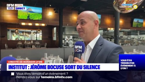 "J'ai été surpris": Jérôme Bocuse s'exprime sur le changement de nom de l'institut Paul Bocuse