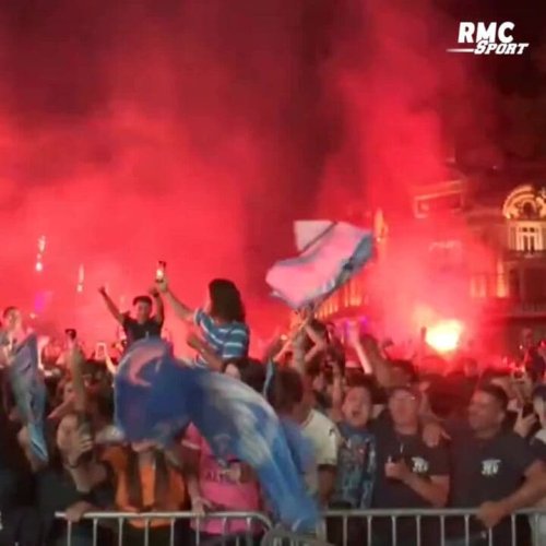 Castres 10-29 Montpellier : Place de la Comédie, l'explosion de joie des supporters pour le titre