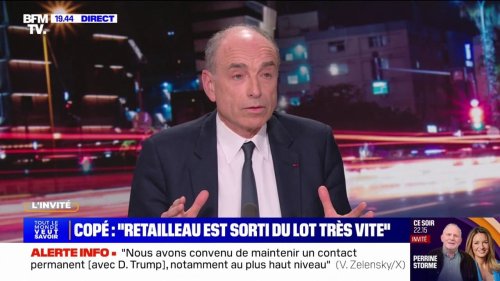 Jean-François Copé: "Le positionnement de Bruno Retailleau, c'est le seul antidote à Le Pen"