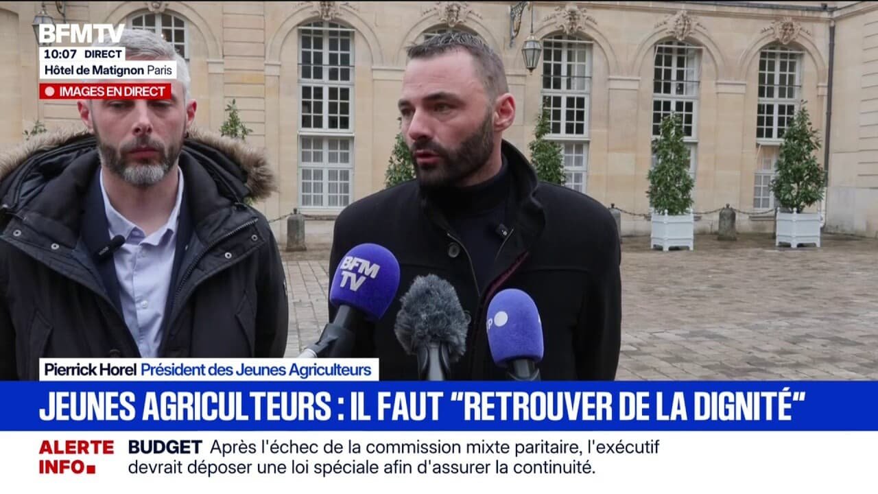 « Il est impensable pour nous qu&rsquo;on continue à accepter ce qui est en train de se jouer », assure Pierrick Horel, président des Jeunes Agriculteurs