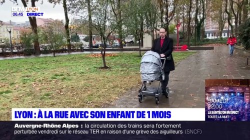 Lyon: à la rue avec son enfant d'un mois