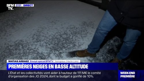 Dans la Haute-Loire, les premières neiges sont tombées en plaine