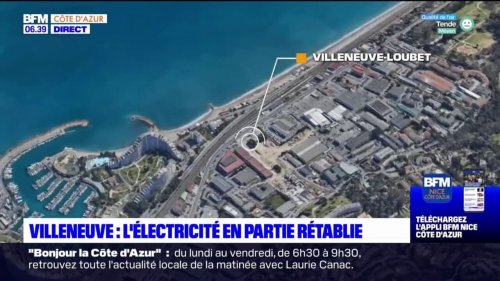 Villeneuve-Loubet: l'électricité en partie rétablie