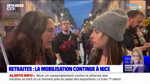 Nice: une cinquantaine de personnes mobilisées sur les voies du tram