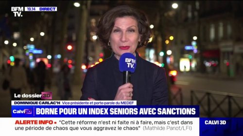 Dominique Carlac’h (Medef): "L'index séniors ne nous paraît pas une bonne idée du tout"