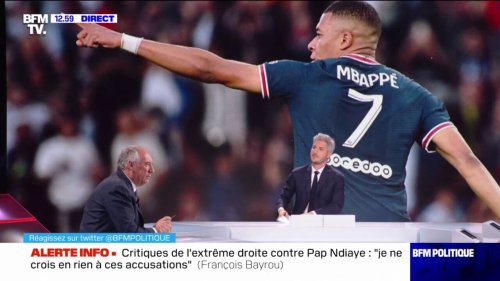 "Si Emmanuel Macron a décroché son téléphone" pour Kylian Mbappé "il sait comment bât le coeur d'un pays", commente François Bayrou