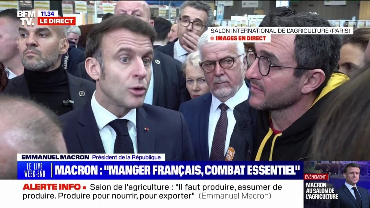 Normes agricoles: « Il faut être beaucoup plus homogène au niveau européen, c’est ça qui nous sauvera », estime Emmanuel Macron depuis le Salon de l’agriculture