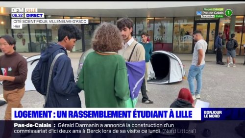 Lille: les étudiants se rassemblent pour dénoncer le manque de logement