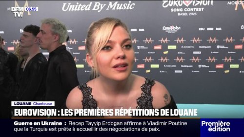 "C'est un moment incroyable", confie Louane après les premières répétitions pour l'Eurovision