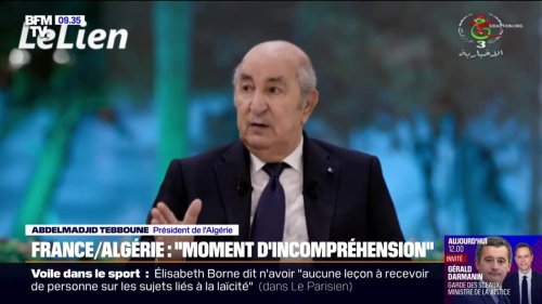 Tensions France-Algérie: le président Tebboune voit Emmanuel Macron comme "l'unique point de repère" pour régler les différends
