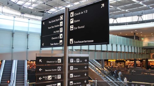 À l'aéroport de Zurich en Suisse, le français en sourdine