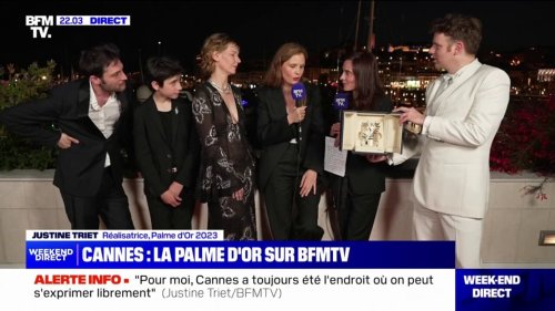 "C'est important de prendre la mesure des choses": Justine Triet, Palme d'Or 2023, répond à la ministre de la Culture qui s'est dit "estomaquée" par son discours sur la réforme des retraites