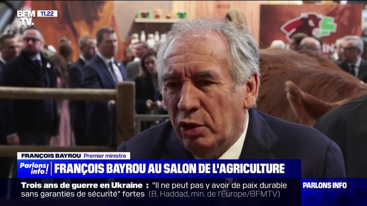 « Tous les problèmes ne sont pas résolus »: François Bayrou a rencontré les syndicats agricoles au Salon de l’agriculture