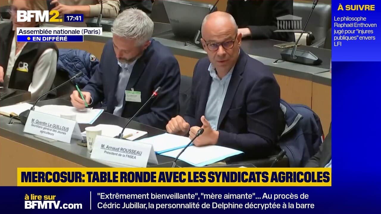 « Ce qu’on attend des parlementaires français c’est de se mobiliser », estime le président de la FNSEA à propos du Mercosur