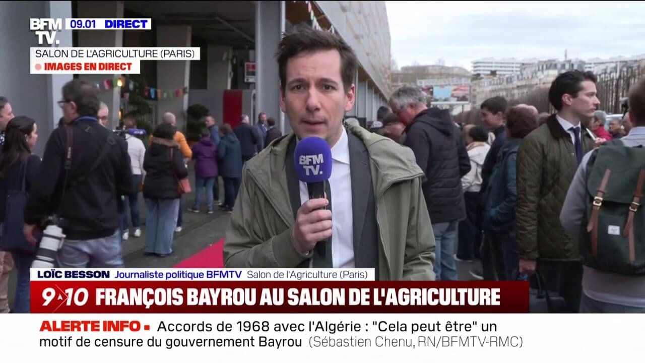 Salon de l’agriculture: François Bayrou s’entretient avec les organisations syndicales