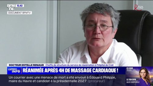 DOCUMENT BFMTV - Une jeune femme de 22 ans réanimée après 4h de massage cardiaque